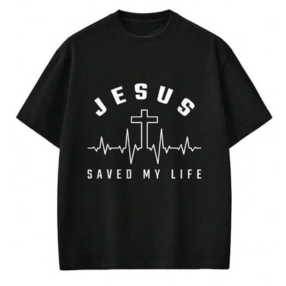 Christian Tee, Christian Faith Unisex T-Shirt/Hoodie/Sweatshirt HLT00 - Jesus Christ Christianity Gifts Jesus Saved My Life T-Shirt