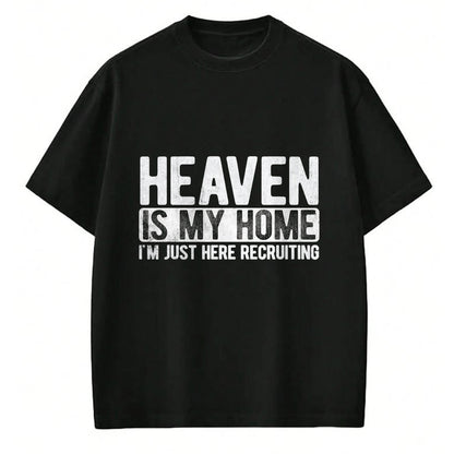 Christian Tee, Christian Faith Unisex T-Shirt/Hoodie/Sweatshirt HLT00 - Heaven Is My Home Christian Religious Jesus T-Shirt (1)