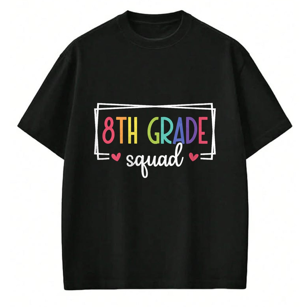 Best Student Shirt, Funny Back To School UnisexT-Shirt/Hoodie/Sweatshirt HLT00 - Eighth Grade Squad Teachers Kids 8th Grade Back to School T-Shirt