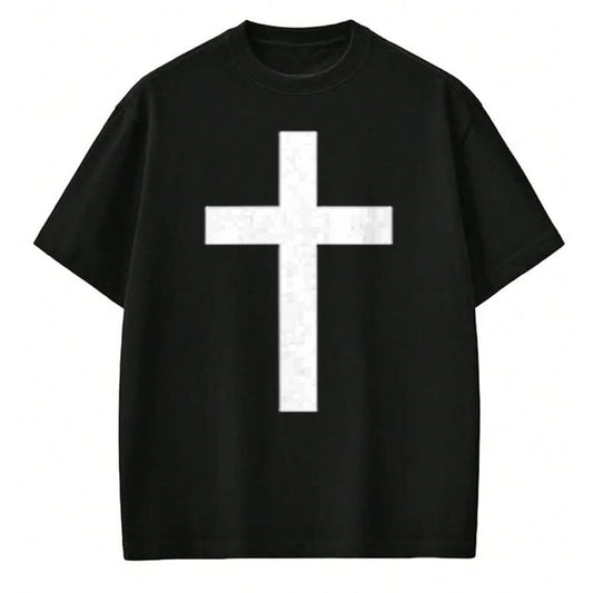 Christian Tee, Christian Faith Unisex T-Shirt/Hoodie/Sweatshirt HLT00 - Small Cross Subtle Christian Minimalist Religious Faith T-Shirt