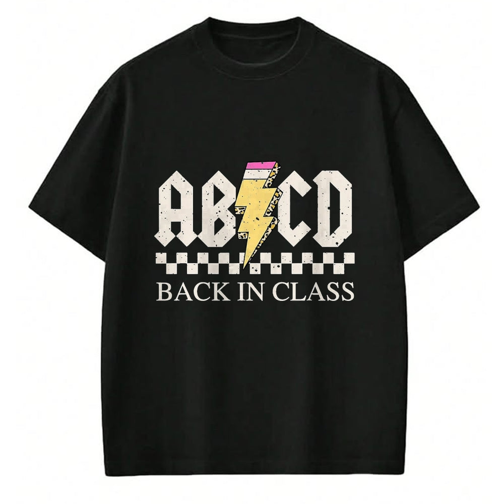 Best Student Shirt, Funny Back To School UnisexT-Shirt/Hoodie/Sweatshirt HLT00 - Boys Girls Teachers Rock Back to School ABCD Back in Class T-Shirt, Men, Black, 3X-Large