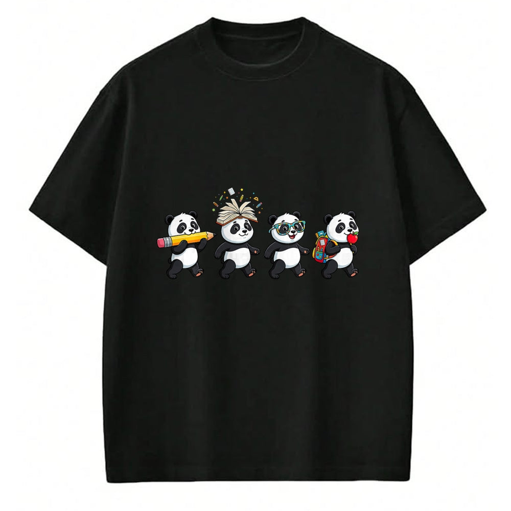 Best Student Shirt, Funny Back To School UnisexT-Shirt/Hoodie/Sweatshirt HLT00 - Funny Panda Back to School Teacher Student T-Shirt
