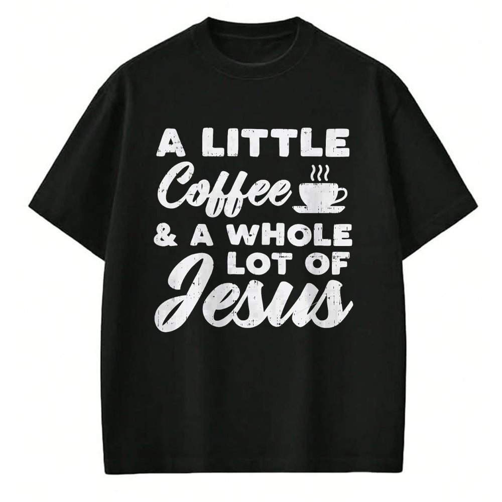 Christian Tee, Christian Faith Unisex T-Shirt/Hoodie/Sweatshirt HLT00 - Little Coffee Jesus God Christ Religious Christian Gift T-Shirt
