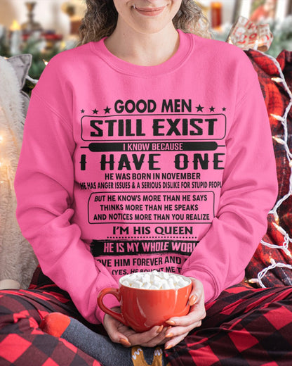November - Good men Still Exist - gift for your girlfriend, wife from Husband - Virgo11 (SKU-GM-11)