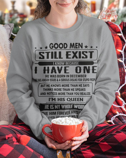 December - Good men Still Exist - gift for your girlfriend, wife from Husband - Virgo12 (SKU-GM-12)