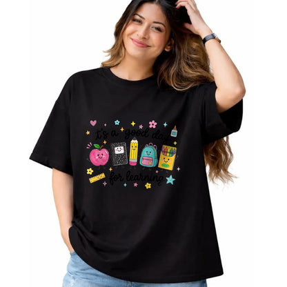 Best Student Shirt, Funny Back To School UnisexT-Shirt/Hoodie/Sweatshirt HLT00 - It_s A Good Day for Learning Cute School Supplies T-Shirt