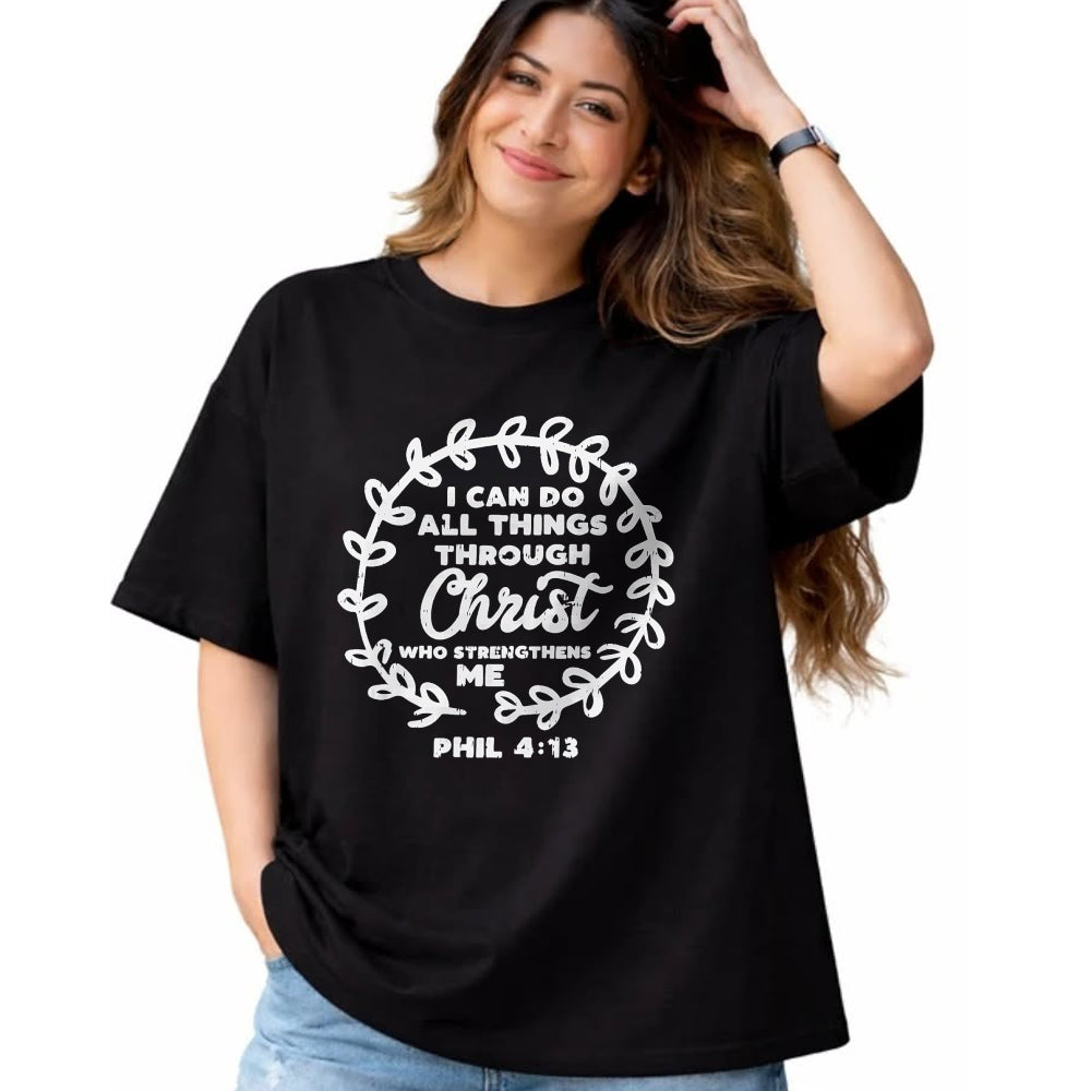 Christian Tee, Christian Faith Unisex T-Shirt/Hoodie/Sweatshirt HLT00 - I Can Do Things Christ Bible God Jesus Christian Gift T-Shirt