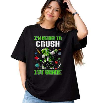 Best Student Shirt, Funny Back To School UnisexT-Shirt/Hoodie/Sweatshirt HLT00 - Back to School 1st Grade Boys Gamer First Day of First Grade T-Shirt