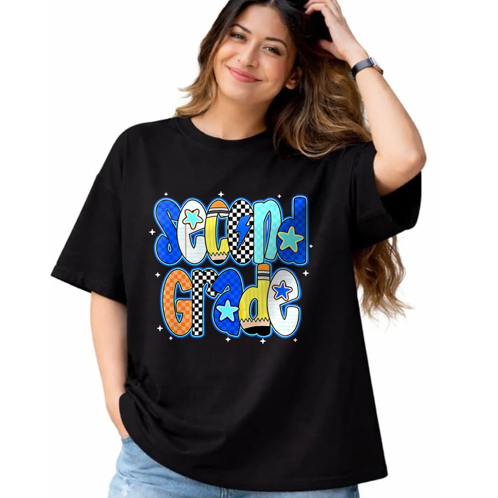 Best Student Shirt, Funny Back To School UnisexT-Shirt/Hoodie/Sweatshirt HLT00 - Back to School Hello Second Grade Team 2nd Grade Boy Girl T-Shirt