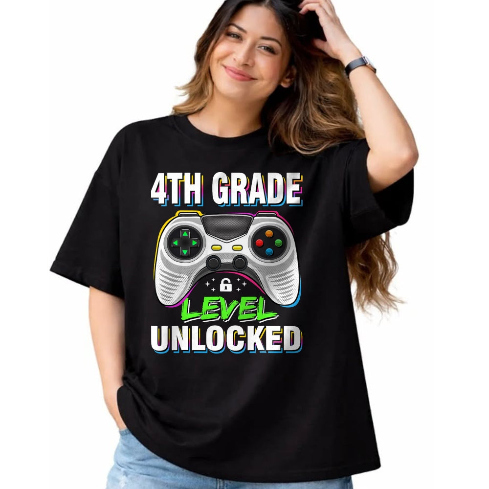Best Student Shirt, Funny Back To School UnisexT-Shirt/Hoodie/Sweatshirt HLT00 - Boys First Day of 4th Grade Shirt Kids Gaming Back to School T-Shirt