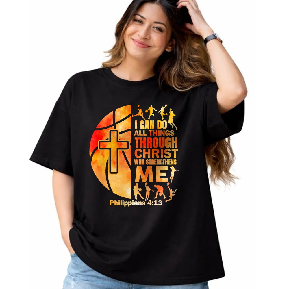 Christian Tee, Christian Faith Unisex T-Shirt/Hoodie/Sweatshirt HLT00 - Christian Basketball Men Youth Boys Religious Bible Verses T-Shirtt (Copy)