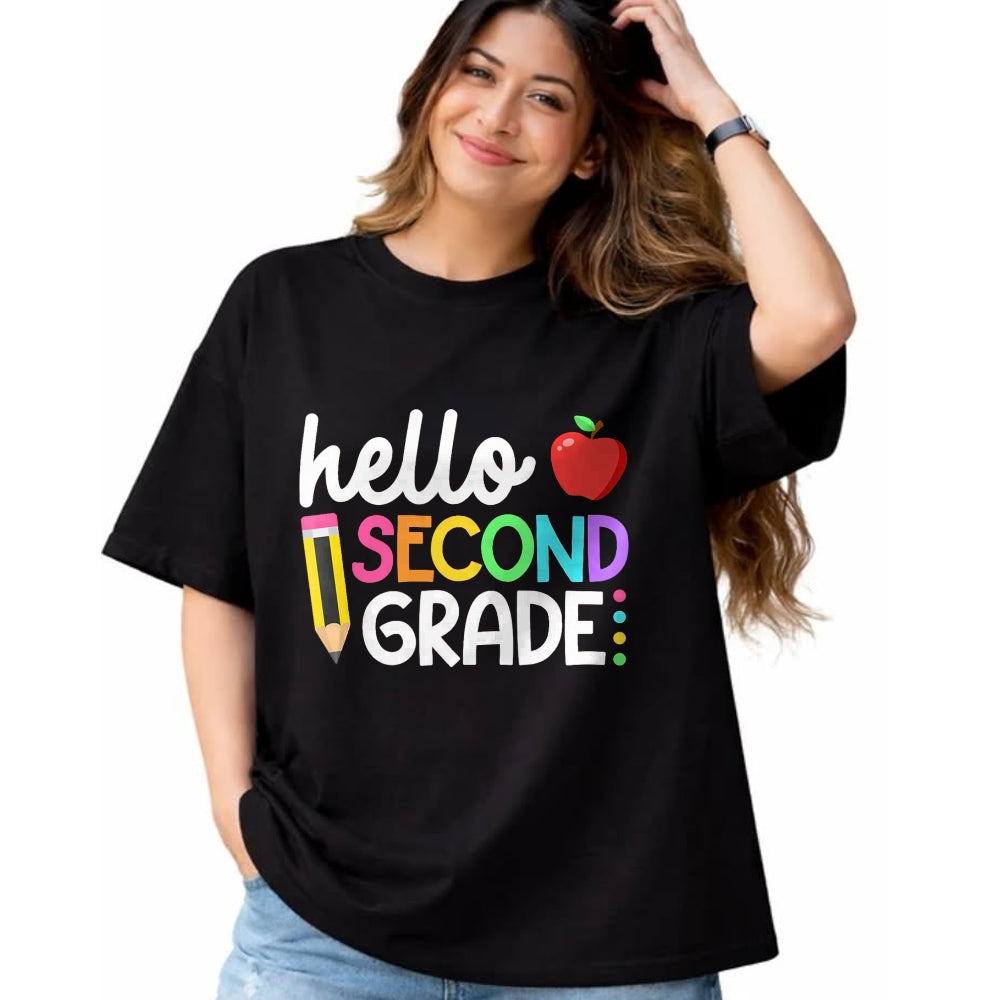 Best Student Shirt, Funny Back To School UnisexT-Shirt/Hoodie/Sweatshirt HLT00 - Hello Second Grade Team 2nd Grade Back to School Teacher Kid T-Shirt
