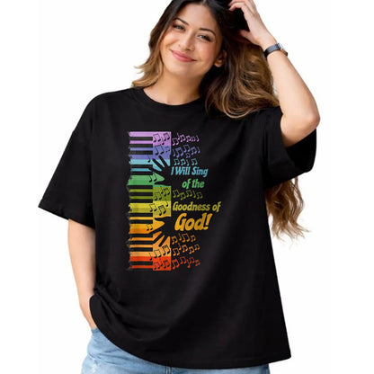 Christian Tee, Christian Faith Unisex T-Shirt/Hoodie/Sweatshirt HLT00 - I Will Sing Of The Goodness Of God Jesus Christian T-Shirt