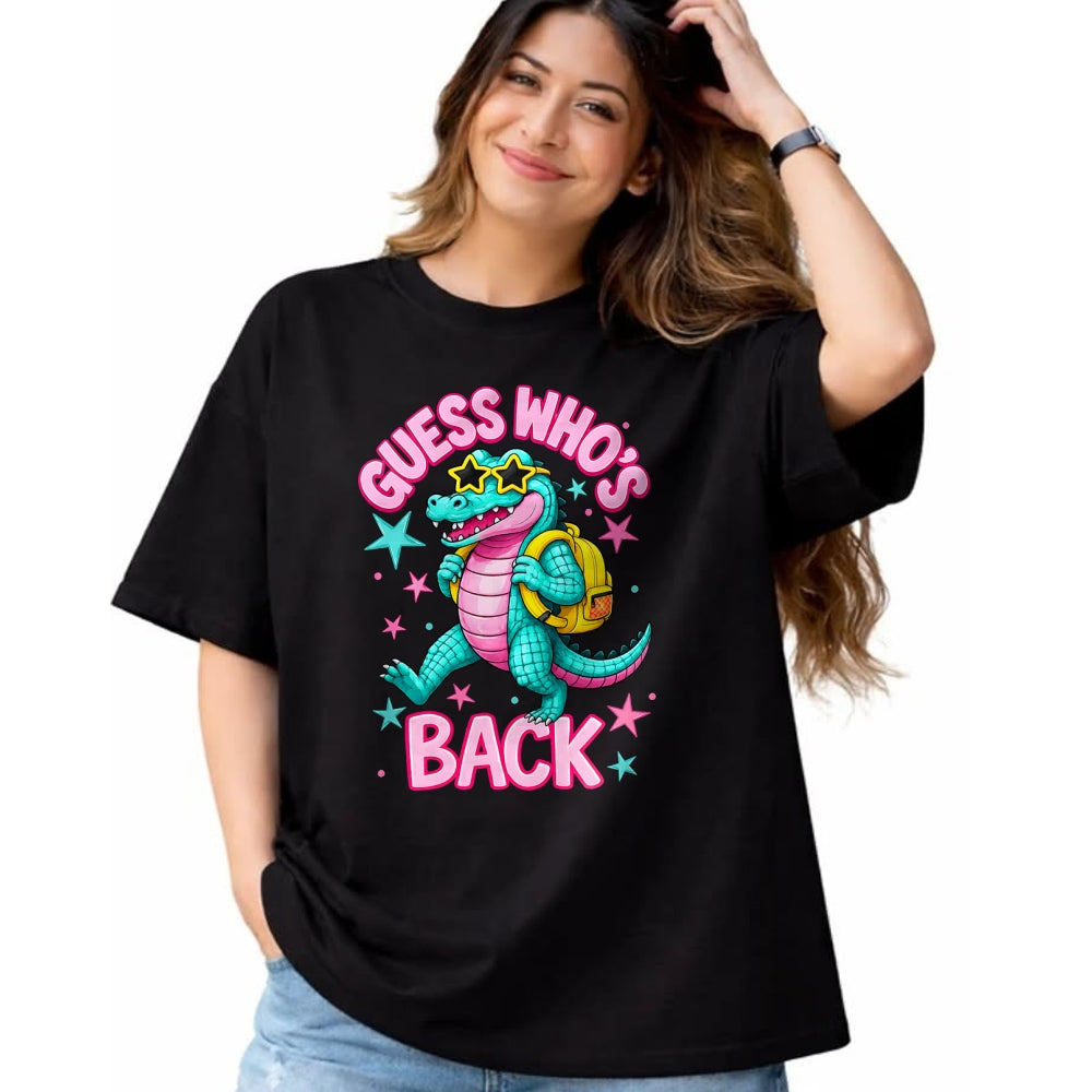 Best Student Shirt, Funny Back To School UnisexT-Shirt/Hoodie/Sweatshirt HLT00 - Guess Who_s Back Alligator Back to School Boy Girl Teacher T-Shirt
