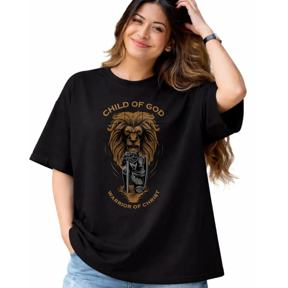 Christian Tee, Christian Faith Unisex T-Shirt/Hoodie/Sweatshirt HLT00 -  Child of God Warrior of Christ Jesus Christian Faith Graphic T-Shirt