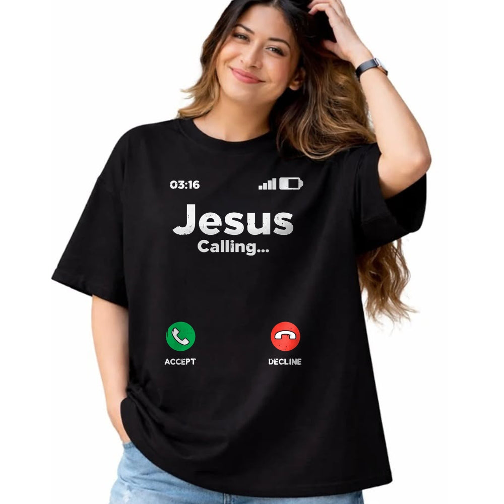 Christian Tee, Christian Faith Unisex T-Shirt/Hoodie/Sweatshirt HLT00 - Jesus Calling God Christ Faith Religious Christian Gift T-Shirt