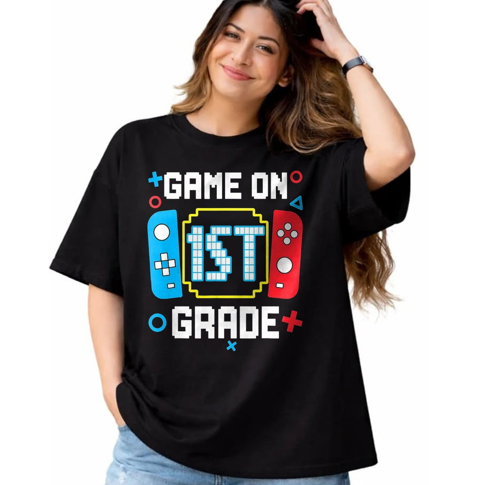 Best Student Shirt, Funny Back To School UnisexT-Shirt/Hoodie/Sweatshirt HLT00 - 1st Grade for Boys Back to School First Day of First Grade T-Shirt, Men, Black, 3X-Large