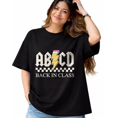 Best Student Shirt, Funny Back To School UnisexT-Shirt/Hoodie/Sweatshirt HLT00 - Boys Girls Teachers Rock Back to School ABCD Back in Class T-Shirt, Men, Black, 3X-Large