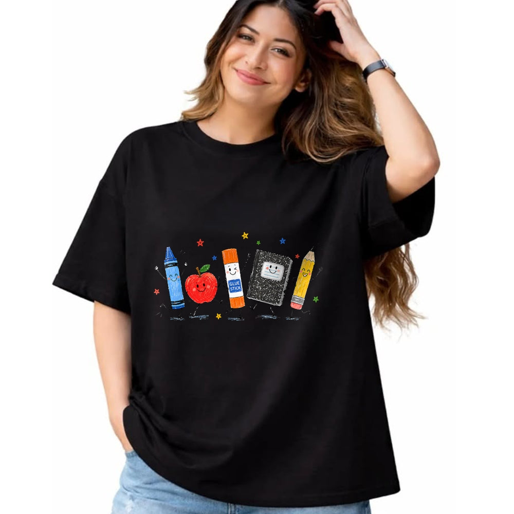 Best Student Shirt, Funny Back To School UnisexT-Shirt/Hoodie/Sweatshirt HLT00 - Cute School Supplies Back to School Teacher Student Doodle T-Shirt