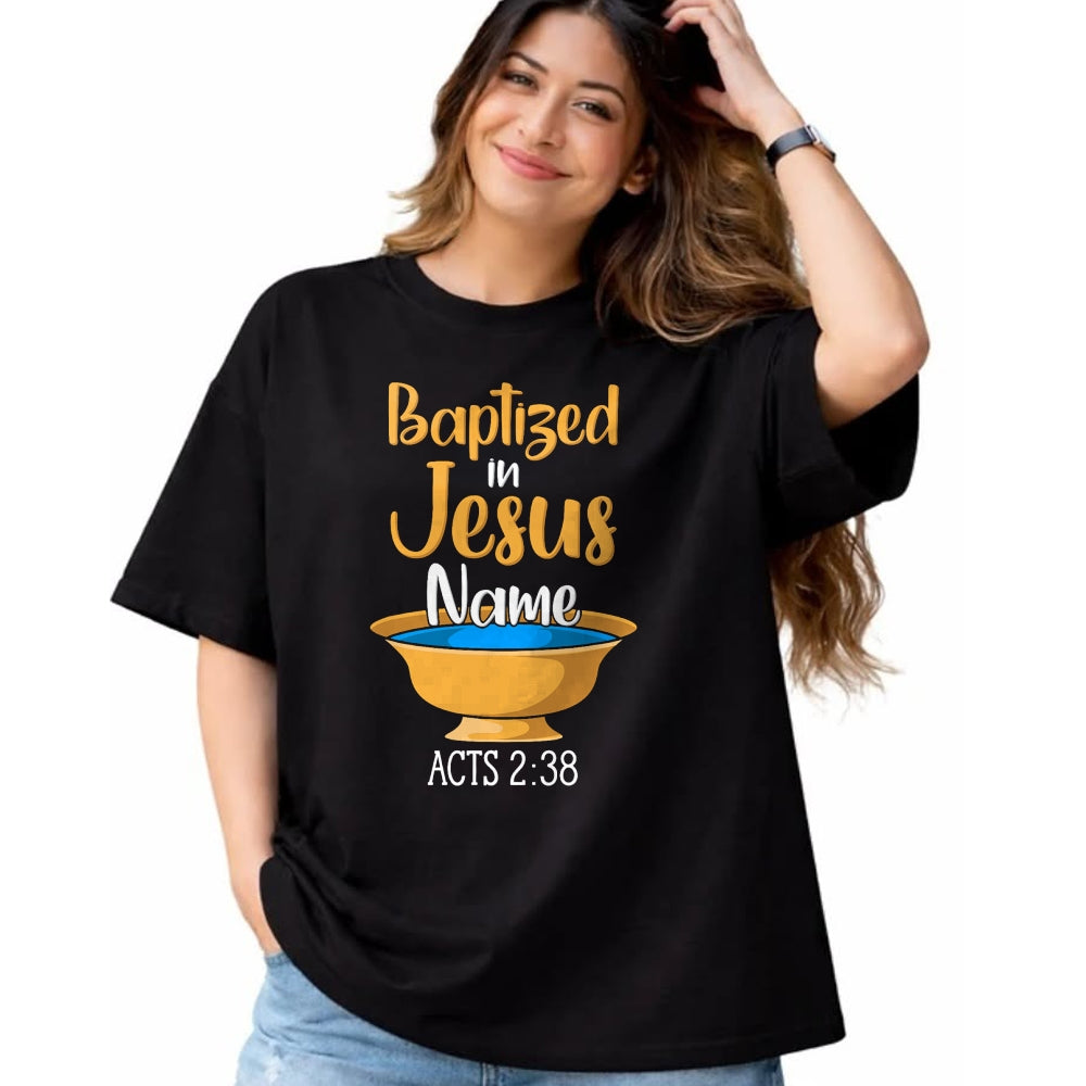 Christian Tee, Christian Faith Unisex T-Shirt/Hoodie/Sweatshirt HLT00 - CHRISTIAN BAPTISM Baptized in Christ Acts 238 T-Shirt