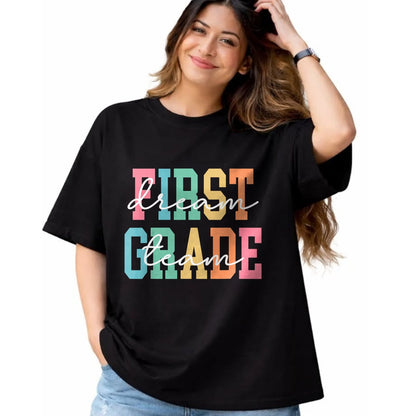 Best Student Shirt, Funny Back To School UnisexT-Shirt/Hoodie/Sweatshirt HLT00 - First Grade Dream Team Back to School 1st Grade Teacher T-Shirt (3)