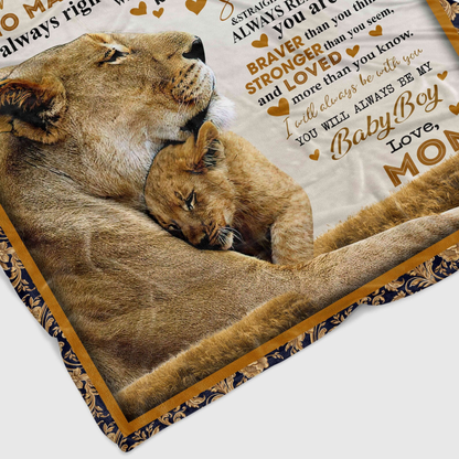 Special Gift For Son Blanket - From Mom