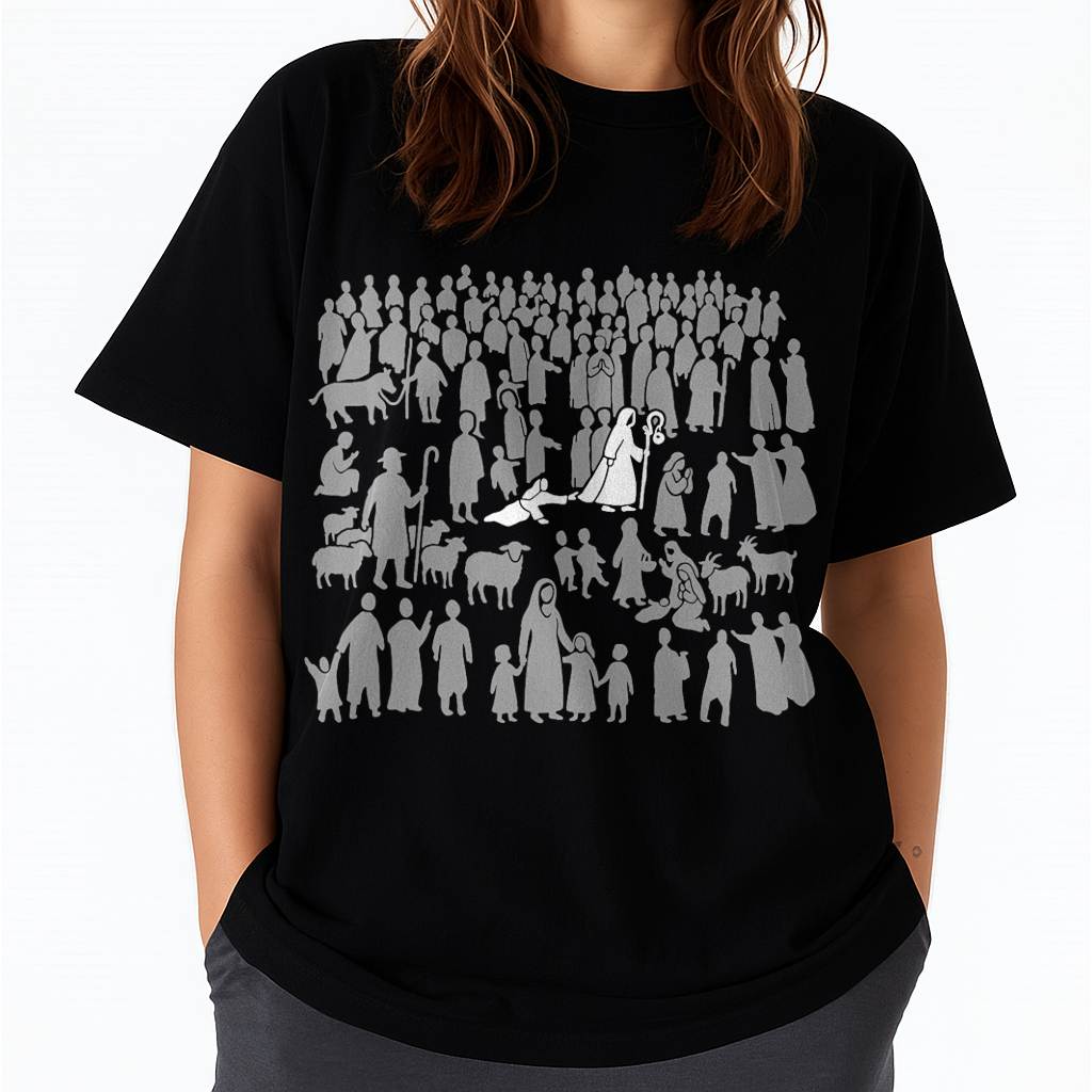Woman Who Touched Jesus Christian Faith Bible Verse God T-Shirt- For Women - Virgo00 (SKU2807-NI-06)