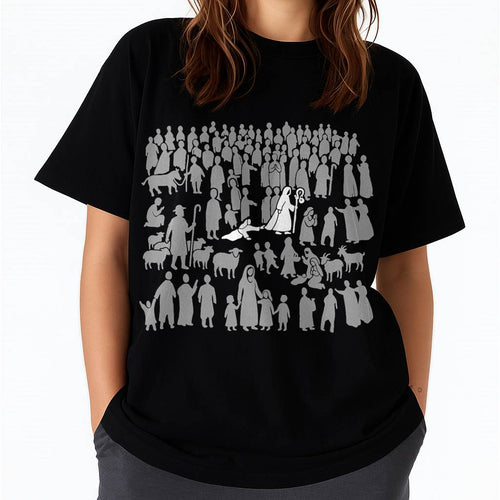 Woman Who Touched Jesus Christian Faith Bible Verse God T-Shirt- For Women - Virgo00 (SKU2807-NI-06)