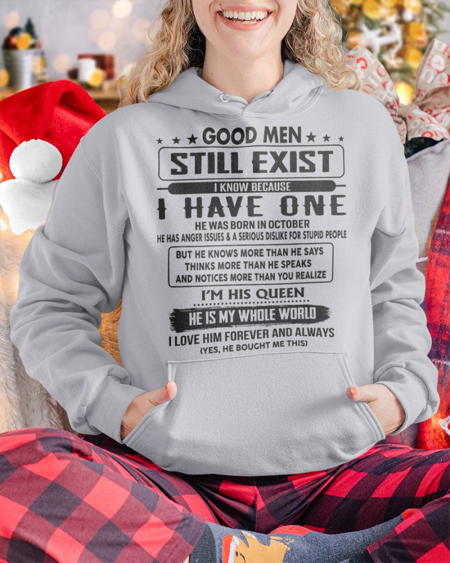 October - Good men Still Exist - gift for your girlfriend, wife from Husband - Virgo10 (SKU-GM-10)