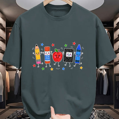 Best Student Shirt, Funny Back To School UnisexT-Shirt/Hoodie/Sweatshirt HLT00 - Back to School Cute Pencil Crayon Apple Teacher Boy Girl Kid T-Shirt
