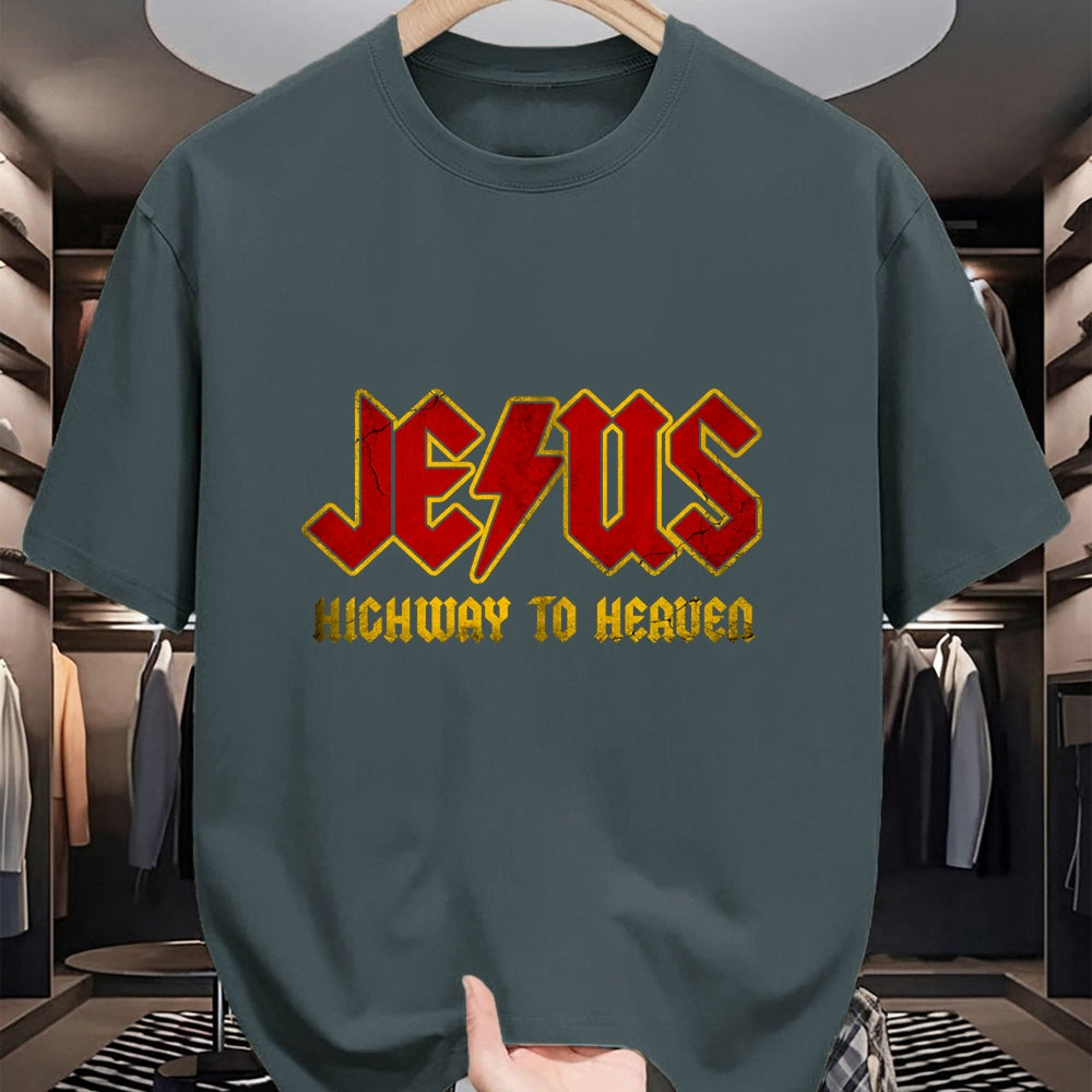 Christian Tee, Christian Faith Unisex T-Shirt/Hoodie/Sweatshirt HLT00 -Christ Jesus Highway To Heaven, Superhero Jesus Christian Premium T-Shirt