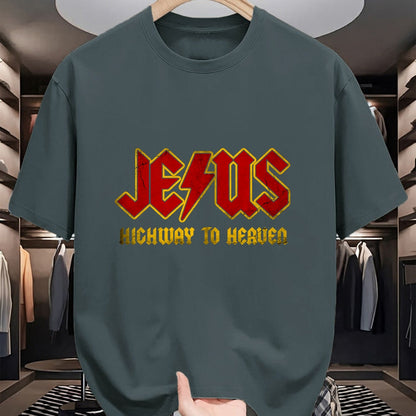 Christian Tee, Christian Faith Unisex T-Shirt/Hoodie/Sweatshirt HLT00 -Christ Jesus Highway To Heaven, Superhero Jesus Christian Premium T-Shirt