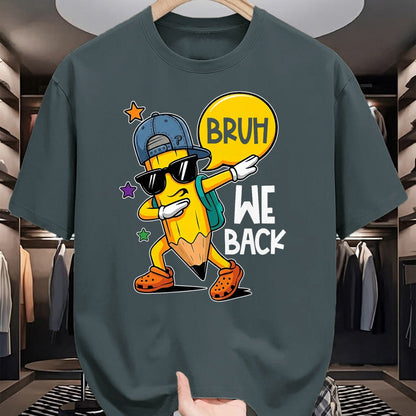 Best Student Shirt, Funny Back To School UnisexT-Shirt/Hoodie/Sweatshirt HLT00 - Bruh We Back First Day of Back to School Kids Boys Girls T-Shirt