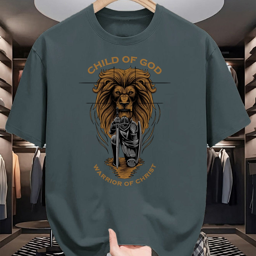 Christian Tee, Christian Faith Unisex T-Shirt/Hoodie/Sweatshirt HLT00 -  Child of God Warrior of Christ Jesus Christian Faith Graphic T-Shirt (1)