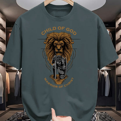 Christian Tee, Christian Faith Unisex T-Shirt/Hoodie/Sweatshirt HLT00 -  Child of God Warrior of Christ Jesus Christian Faith Graphic T-Shirt (1)