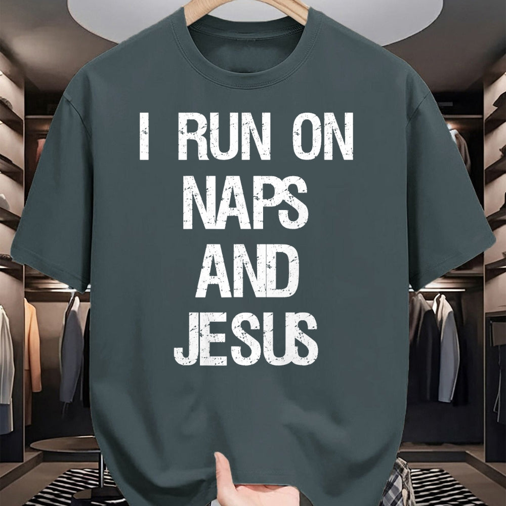 Christian Tee, Christian Faith Unisex T-Shirt/Hoodie/Sweatshirt HLT00 - Funny Run On Nap & Jesus Christ Sayings Christian T-Shirt (1)