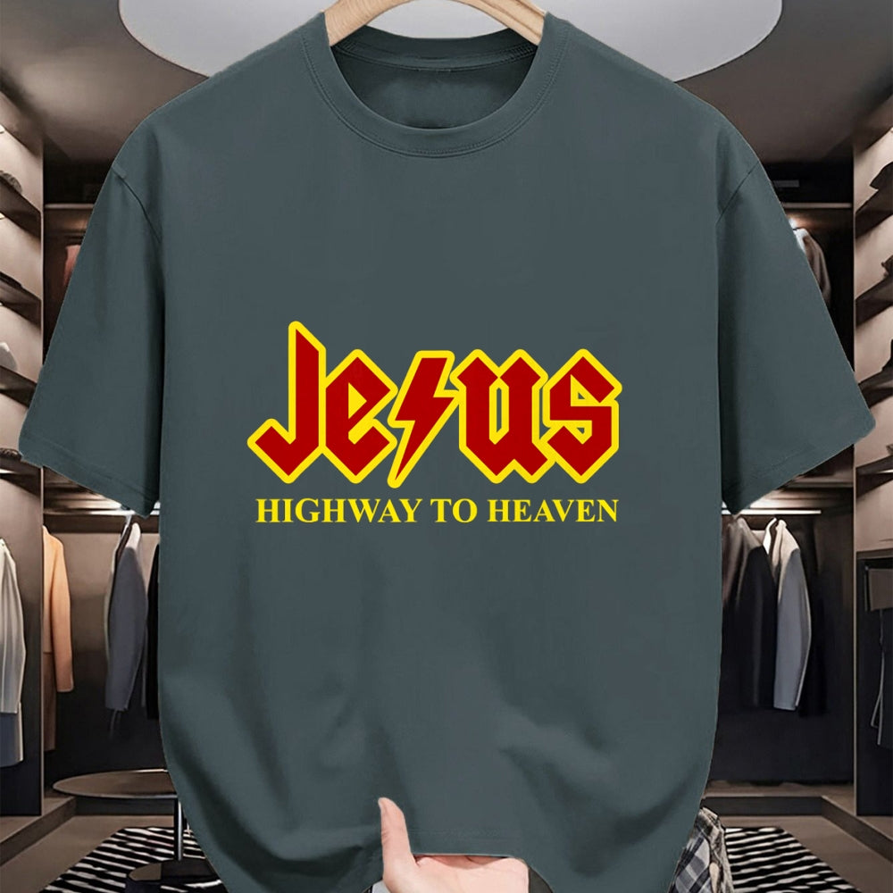 Christian Tee, Christian Faith Unisex T-Shirt/Hoodie/Sweatshirt HLT00 - Jesus Highway To Heaven Funny Christian T-Shirt