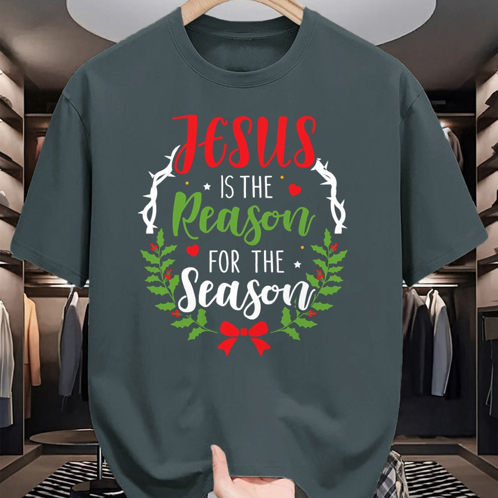 Christian Tee, Christian Faith Unisex T-Shirt/Hoodie/Sweatshirt HLT00 - Jesus is the reason for the season christian christmas Long Sleeve T-Shirt
