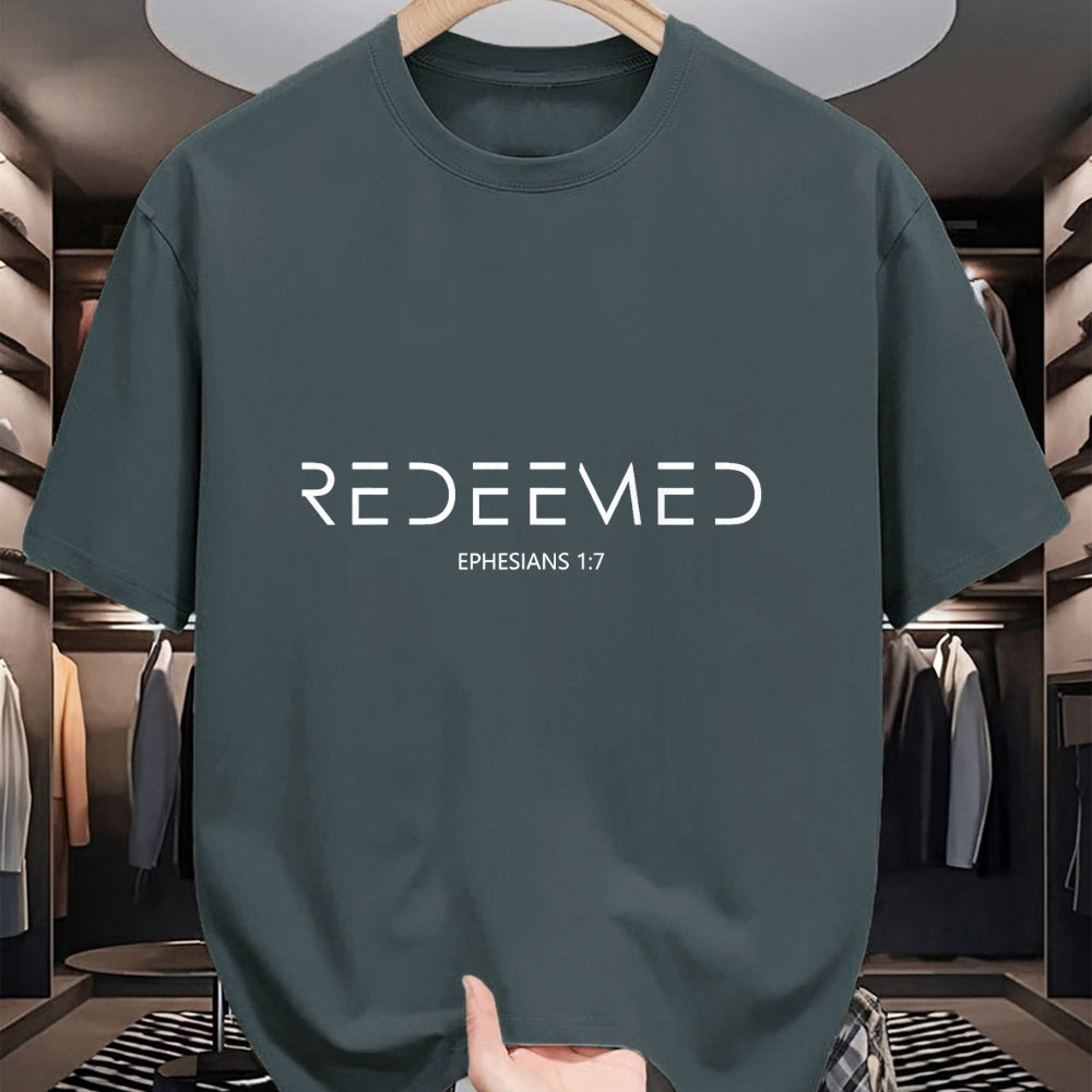 Christian Tee, Christian Faith Unisex T-Shirt/Hoodie/Sweatshirt HLT00 - Ephesians 1 7 Christian Bible Verse Redemption Redeemed T-Shirt