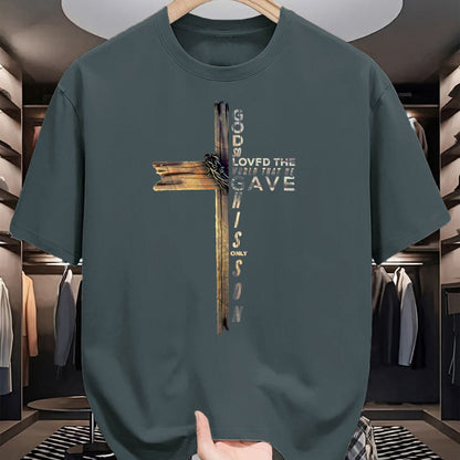 Christian Tee, Christian Faith Unisex T-Shirt/Hoodie/Sweatshirt HLT00 - John 316 Christian Cross Bible T-Shirt