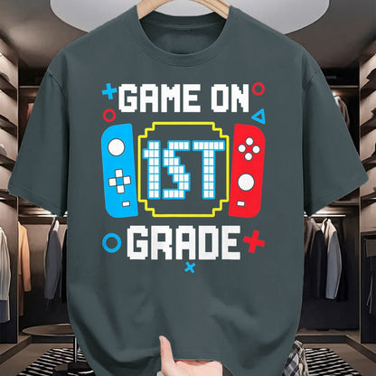 Best Student Shirt, Funny Back To School UnisexT-Shirt/Hoodie/Sweatshirt HLT00 - 1st Grade for Boys Back to School First Day of First Grade T-Shirt, Men, Black, 3X-Large