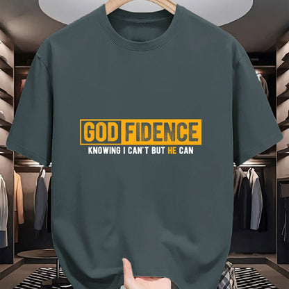 Christian Tee, Christian Faith Unisex T-Shirt/Hoodie/Sweatshirt HLT00 - Knowing I Can_t But He Can Christian Religious Jesus T-Shirt