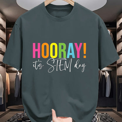 Best Student Shirt, Funny Back To School UnisexT-Shirt/Hoodie/Sweatshirt HLT00 - Hooray It_s STEM Day Teacher Specials Squad Back to School T-Shirt, Women, Black, X-Large
