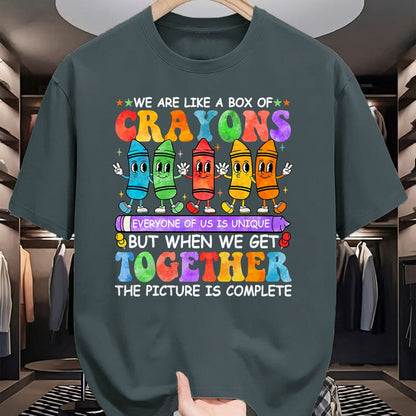 Best Student Shirt, Funny Back To School UnisexT-Shirt/Hoodie/Sweatshirt HLT00 - Funny Teacher We are Like A Box of Crayons Back to School T-Shirt