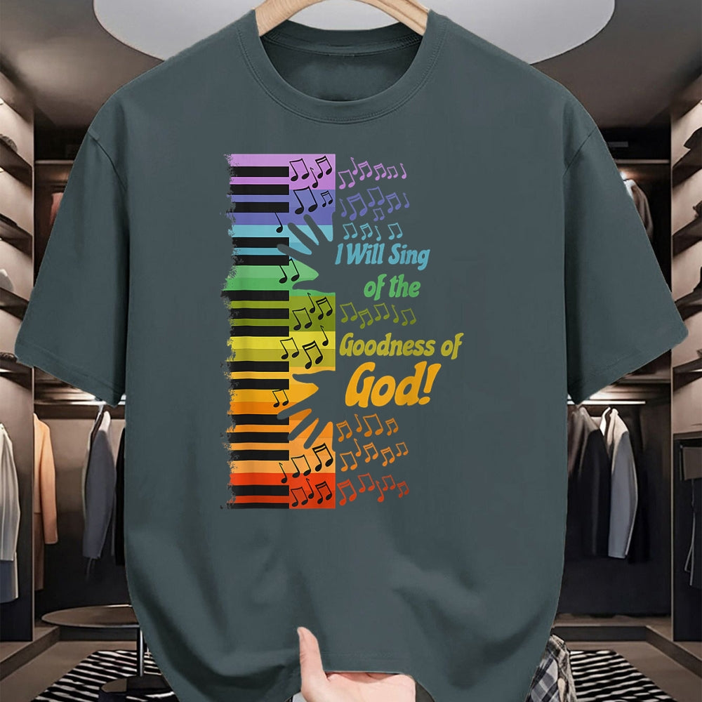 Christian Tee, Christian Faith Unisex T-Shirt/Hoodie/Sweatshirt HLT00 - I Will Sing Of The Goodness Of God Jesus Christian T-Shirt