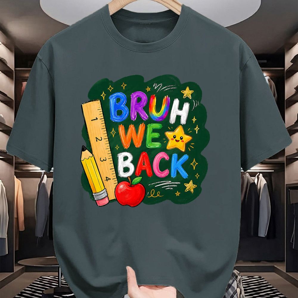 Best Student Shirt, Funny Back To School UnisexT-Shirt/Hoodie/Sweatshirt HLT00 - Bruh We Back Funny Teachers Kids Back to School First Day T-Shirt