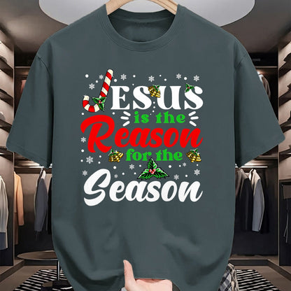 Christian Tee, Christian Faith Unisex T-Shirt/Hoodie/Sweatshirt HLT00 - Jesus Is The Reason For The Season Christmas X Mas Christian T-Shirt