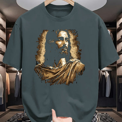 Christian Tee, Christian Faith Unisex T-Shirt/Hoodie/Sweatshirt HLT00 - Jesus Christ Portrait T-Shirt