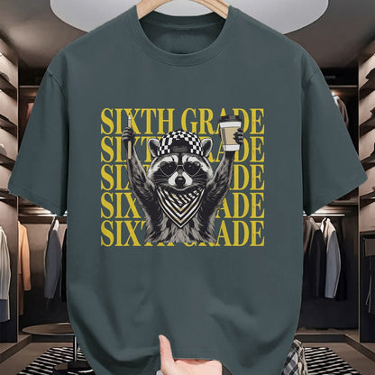 Best Student Shirt, Funny Back To School UnisexT-Shirt/Hoodie/Sweatshirt HLT00 - Funny Sixth Grade Raccoon Back to School Teacher T-Shirt
