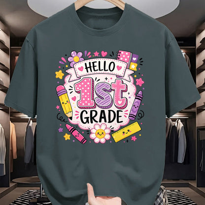 Best Student Shirt, Funny Back To School UnisexT-Shirt/Hoodie/Sweatshirt HLT00 - First Grade Girls Back to School Cute First Day Student T-Shirt